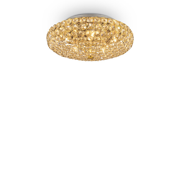 073187 Plafon king pl5 gold Ideal Lux - Mega RABATY w koszyku %