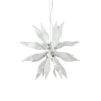 111957 Lampa wisząca leaves sp8 white Ideal Lux - Mega RABATY w koszyku %