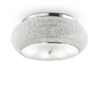 164991 Plafon pasha&apos; pl14 chrome Ideal Lux - Mega RABATY w koszyku %