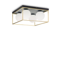 198156 Plafon lingotto pl4 antique brass Ideal Lux - Mega RABATY w koszyku %
