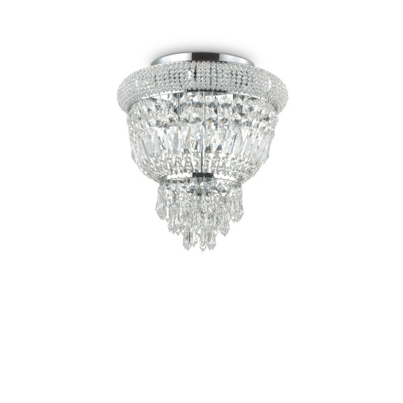 207162 Plafon dubai pl3 chrome Ideal Lux - Mega RABATY w koszyku %