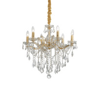 035635 Lampa wisząca florian sp6 gold Ideal Lux - Mega RABATY w koszyku %