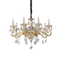 087764 Lampa wisząca negresco sp8 gold Ideal Lux - Mega RABATY w koszyku %