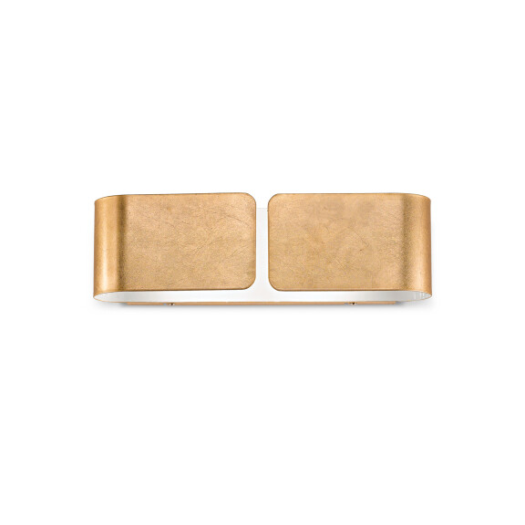 088266 Kinkiet clip ap2 small gold Ideal Lux - Mega RABATY w koszyku %