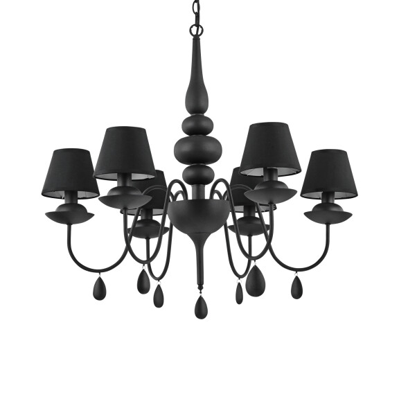 111872 Lampa wisząca blanche sp6 black Ideal Lux - Mega RABATY w koszyku %