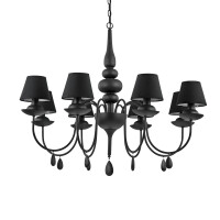 111896 Lampa wisząca blanche sp8 black Ideal Lux - Mega RABATY w koszyku %