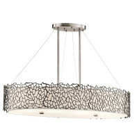 KL-SILVER-CORAL-ISLE Silver Coral 4 Light Oval Island Light Elstead - Mega RABATY w koszyku %