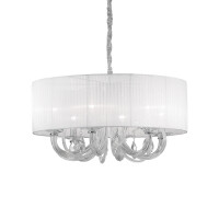 035826 Lampa wisząca swan sp6 white Ideal Lux - Mega RABATY w koszyku %
