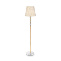 077765 Lampa stojąca queen pt1 gold Ideal Lux od ręki