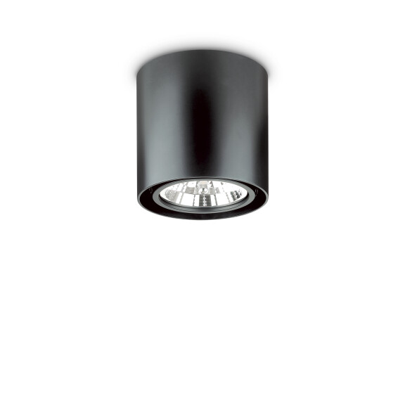 243450 Plafon mood pl1 d15 round black Ideal Lux - Mega RABATY w koszyku %