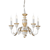 012865 Lampa wisząca firenze sp5 antique white Ideal Lux - Mega RABATY w koszyku %