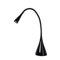 LAMPA BIURKOWA ZOZY CZARNA/BIAŁA METAL/PLASTIK - Mega RABATY W KOSZYKU %