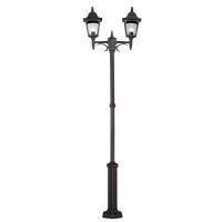 CP8-BLACK Chapel 2 Light Twin Post Elstead - Mega RABATY w koszyku %