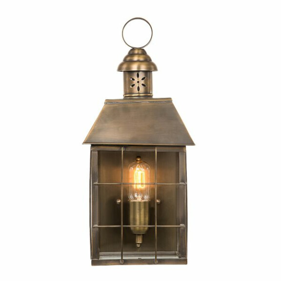 HYDE-PARK-BR Lampa ścienna Hyde Park 1 – Mosiądz Elstead - Mega RABATY w koszyku %