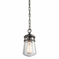 KL-LYNDON8-S-AZ Lyndon 1 Light Small Chain Lantern — brąz architektoniczny Elstead - Mega RABATY w koszyku %