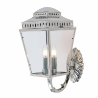 MANSION-HOUSE-WB1-PN Mansion House 3 Light Wall Lantern – polerowany nikiel Elstead - Mega RABATY w koszyku %