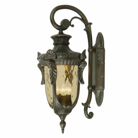 PH2-L-OB Philadelphia 3 Light Large Down Wall Lantern – stary brąz Elstead - Mega RABATY w koszyku %