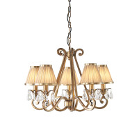 63522 Oksana antique brass 5lt lampa wisząca Interiors1900 - MEGA rabaty w koszyku %