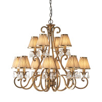 63521 Oksana antique brass 12lt lampa wisząca Interiors1900 - MEGA rabaty w koszyku %
