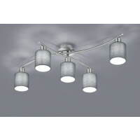 605400511 LAMPA SUFITOWA GARDA SZARA  - Mega RABATY W KOSZYKU %