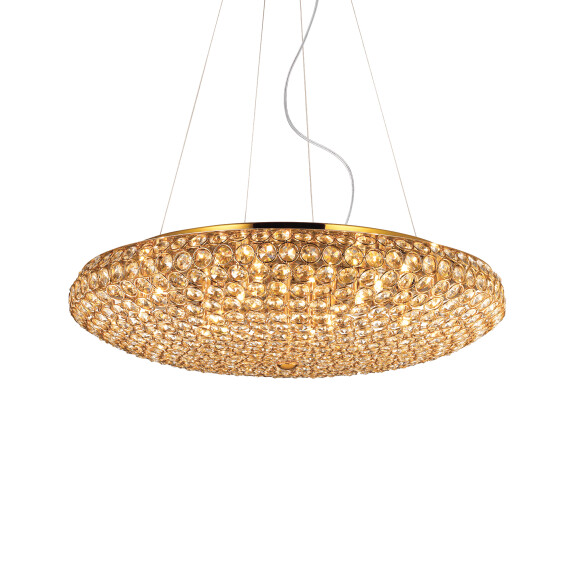 088020 Lampa wisząca king sp12 gold Ideal Lux - Mega RABATY w koszyku %