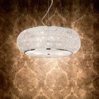 082158 Lampa wisząca pasha&apos; sp6 chrome Ideal Lux - Mega RABATY w koszyku %