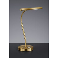 579790104 LAMPA STOŁOWA CURTIS STARY MOSIĄDZ LED  - Mega RABATY W KOSZYKU %