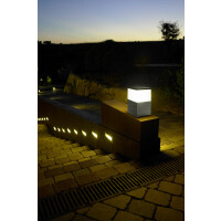 10-9386-Z5-M3 SŁUPEK OGRODOWY CUBIK 23CM MIEJSKI SZARY - rabaty 20% w koszyku