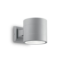 061474 Kinkiet snif ap1 round grey Ideal Lux - Mega RABATY w koszyku %