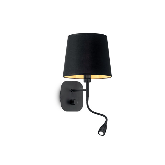 158242 Kinkiet nordik ap2 black Ideal Lux - Mega RABATY w koszyku %