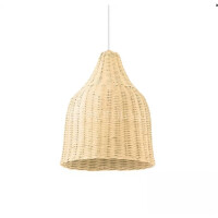 159812 Lampa wisząca haunt sp1 wiklinowa wood Ideal Lux od ręki