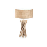 129570 Lampa stołowa driftwood tl1 wood Ideal Lux - Mega RABATY w koszyku %