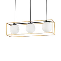 198125 Lampa wisząca lingotto sp3 antique brass Ideal Lux - Mega RABATY w koszyku %