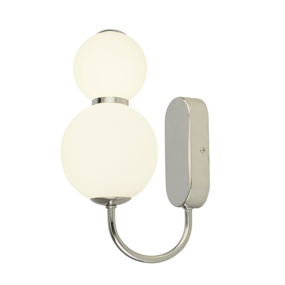 51022-2CC Snowball 2Lt Kinkiet - Chrome &amp; szkło opal Shade Searchlight