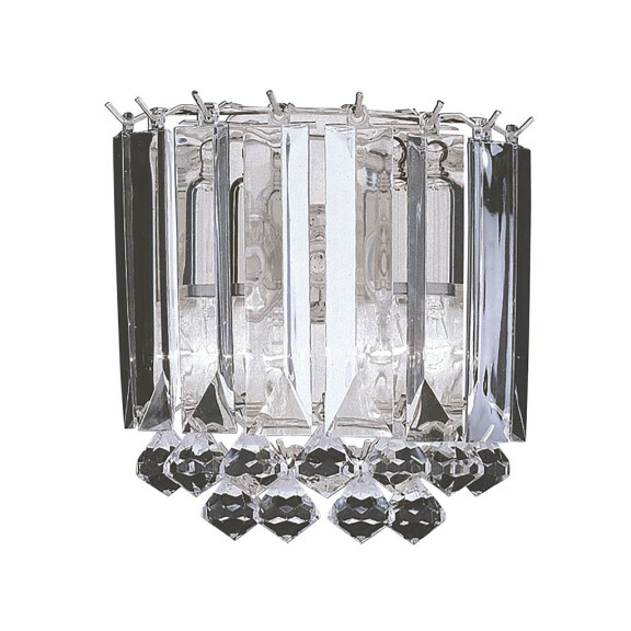 6711-2CC Sigma 2Lt Kinkiet - Chrome & Clear Acrylic Rods Searchlight