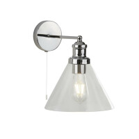 1277CC Pyramid Kinkiet - Chrome &amp; szkło abażur Searchlight