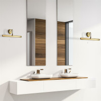 3008PB Malaga 2Lt Lampa galeryjka - Polished Brass Searchlight
