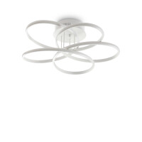 227825 Plafon karol pl d65 white Ideal Lux - Mega RABATY w koszyku %