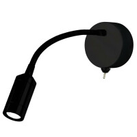 2256BK Flexy LED Adjustable Kinkiet - Chrome with Matt czarny Hea Searchlight