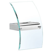 4115-LED Corridor LED Kinkiet - Bevelled Curved szkło &amp; Chrome Searchlight