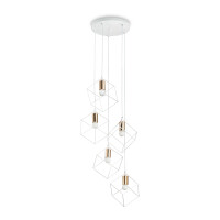 237671 Lampa wisząca ice sp5 white Ideal Lux - Mega RABATY w koszyku %