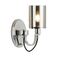 9041-1CC Catalina Kinkiet - Chrome &amp; Smoked szkło abażur Searchlight
