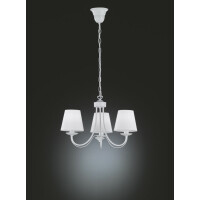 110600331 Cortez żyrandol lampa abażury białe Trio - Mega RABATY W KOSZYKU %