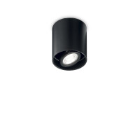 243924 Plafon mood pl1 d09 round black Ideal Lux - Mega RABATY w koszyku %