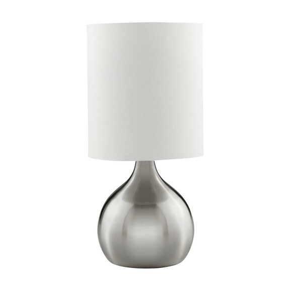 EU3923SS Touch Lampa stołowa- satyna srebrny Base & Fabric Shade Searchlight