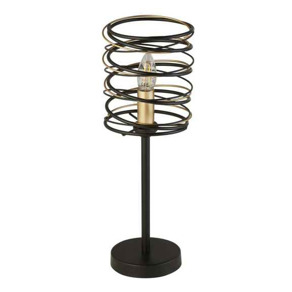 EU85581-1BGO Spring Lampa stołowa - czarny Metal &amp; złoty Searchlight