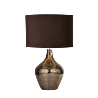 EU3847SM Disco Lampa stołowa - Ceramic Mosaic &amp; Suede Shade Searchlight