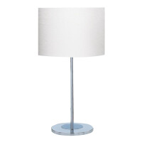 EU6550CC-1 Carter Lampa stołowa - Chrome Base &amp; Fabric Shade Searchlight