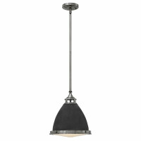HK-AMELIA-P-M-DZ lampa wisząca Amelia 1 Light Medium – Postarzany cynk Elstead - Mega RABATY w koszyku %