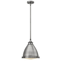 HK-AMELIA-P-M-PL lampa wisząca Amelia 1 Light Medium – polerowany antyczny nikiel Elstead - Mega RABATY w koszyku %